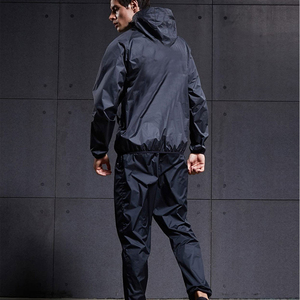 Low MOQ Wholesale Prices Custom Made Breathable High Quality Polyester Fiber Weight Loss Slimming <b>Sauna</b> Suit for Men Hotel Use - Product Image 3
