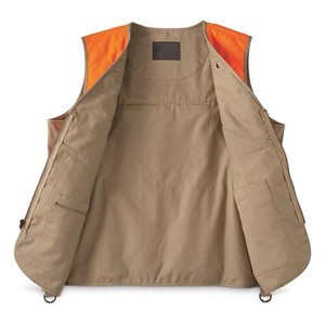Chaleco Acolchado Naranja para Caza de Aves en Terrenos Altos, Estilo Moderno para Hombre - Product Image 3
