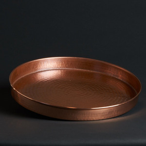 Durable Copper Serving tray Best Wedding <b>Decoration</b> Copper hammered Design Server Tray At Wholesale Price - Product Image 4