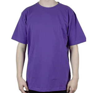 <b>Drop</b> Shoulder Heavy Cropped <b>Box</b> Fit T-Shirt For Men Oversized Loose T-Shirt Solid Color Men's T-shirts - Product Image 1