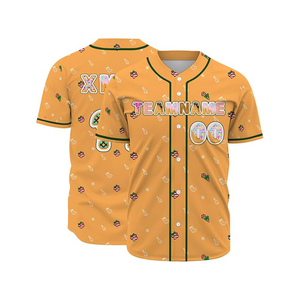Jersey de Béisbol Personalizado de la Mejor Calidad, Unisex, con Botones, Sublimado, Uniforme de Equipo, Transpirable, Tallas Grandes, Secado Rápido - Product Image 3