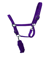 Offre Spéciale : Licol en Corde Tressée PP avec Anneaux en B, Durable, pour Bétail et Chevaux, Plusieurs Couleurs : Noir, Bleu, Rouge