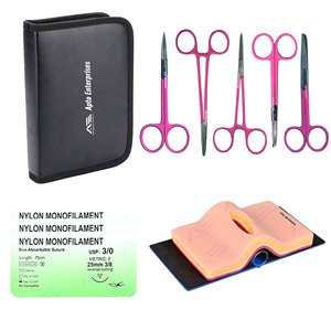 Kit d'instruments chirurgicaux en silicone pour la pratique de la suture et le décollement des sutures, instruments médicaux, vente chaude - Product Image 1