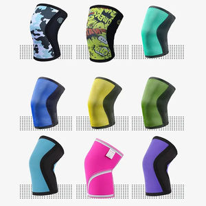 Paire de genouillères 7 mm en néoprène de haute qualité, protection professionnelle respirante, compression, musculation, haltérophilie, unisexe - Product Image 6