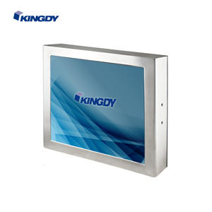 Full IP65 étanche sans ventilateur et conception robuste 15 "moniteur tactile 5 fils Solution tactile résistive MIT - Product Image 1