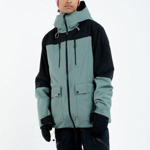 Men's Hooded Color Blocking Puffer Jacket <b>Waterproof</b> Casual <b>Winter</b> <b>Coat</b> With Zipper Closure Regular Fit - Product Image 6