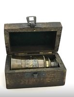 Télescope marin infrarouge victorien en laiton fait main QG Enterprise, grossissement 10x, éclairage rouge, coffret cadeau en bois, antique