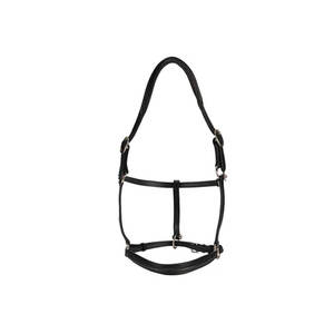 Cabestro de Cuero Negro para Caballo, Ajustable con Hebillas Metálicas, Diseño Clásico - Product Image 3
