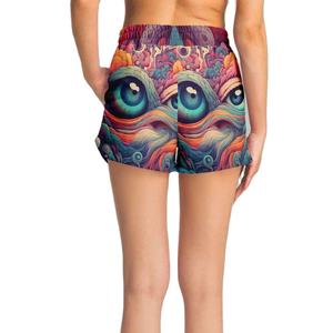 Pantalones Deportivos Elásticos de Primera Calidad, Ideales para Ciclismo, Tenis, Ejercicio Multiusos, Pantalones Cortos Deportivos Sublimados para Mujer - Product Image 3