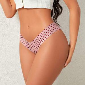 Tangas de Algodón de Alta Calidad para Mujer, Transpirables, de Cintura Media, Estilo Bikini, Sexy, Lisas, Tejidas - Product Image 4