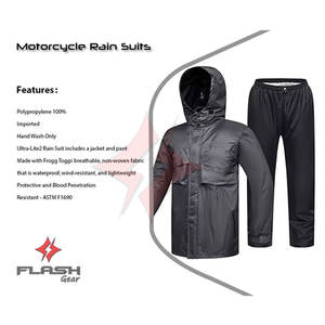 Combinaison imperméable sur mesure, longue et respirante, pour hommes et femmes, avec capuche, pour moto, motard - Product Image 3