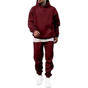 Mens Cotton Sportswear Tracksuit Outfit Hoodie Sweatpants <b>Athletic</b> Daily Fashion Wear for Men Style - Product Image 3