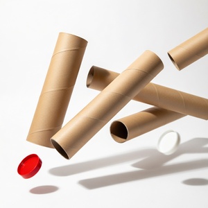 Kraft Paper Brown Cardboard Paper Tubes Use for Express <b>Packaging</b> Paper Tube <b>Textile</b> Roll Core VINAGREEN PACK - Product Image 2