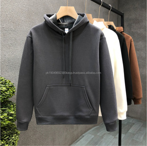 Ropa para correr de peso pesado Sudaderas Impresión personalizada Hombres Suéter liso Sudadera con capucha Bordado Sudaderas con capucha de gran tamaño - Product Image 4