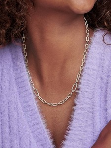 Collar de Cadena de Eslabones de Diseño en Acero Inoxidable de Lujo – Joyería de Moda con Conector Ovalado Duradero para Unisex, Acero Inoxidable de Alta Calidad - Product Image 5