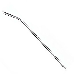 Aiguille de Redon 19,5 cm (7-3/4 pouces) 16 Charr, pointe légèrement courbée, extrémité filetée, instrument chirurgical médical - Product Image 4