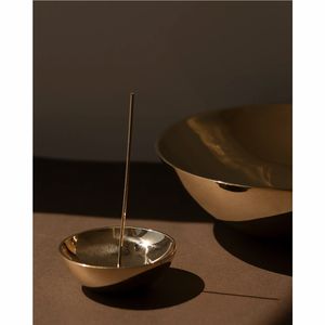 Quemador de Incienso de Latón de Lujo, Minimalista, con Recolector de Ceniza Metálico, para Yoga, Meditación, Decoración del Hogar, Precio al por Mayor - Product Image 6