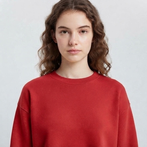 Sudadera Corta para Mujer, Manga Larga, Cuello Redondo, Informal, Suave y Cómoda para Uso Diario, Ropa Personalizada - Product Image 3