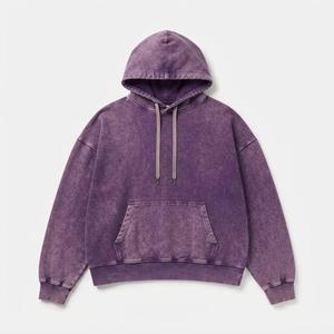 Sudaderas Cómodas para Hombre con Lavado Ácido, Corte Holgado, Empaque Personalizado, Precio Competitivo y Uso Diario - Product Image 3