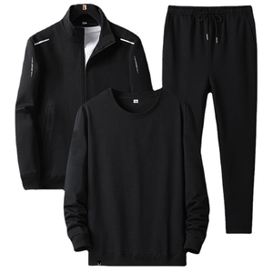 Ensemble de survêtement unisexe en polaire à capuche SELF INDUSTRIES pour l'hiver, 100 % coton, séchage rapide, respirant, extensible, avec cordon de serrage au dos et à la nuque - Product Image 1
