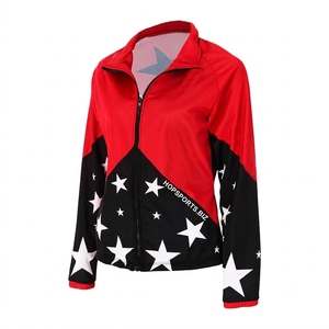 Veste de cheerleading pour femmes, sublimation, polyester, vestes de danse pour l'échauffement, vestes pour équipes de danse - Product Image 1