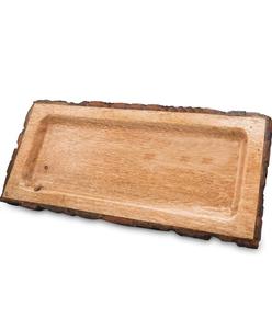 Bandeja de Almacenamiento Rectangular de Madera 50x40x30cm de un Solo Nivel, Pulida y Tallada, Clásica, Apta para Lavavajillas, para Uso en la Cocina - Product Image 2
