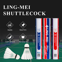<strong>Best</strong> <strong>Selling</strong> <strong>LING</strong>-<strong>MEI</strong> 40 Badminton <strong>Shuttlecock</strong> - Popular Duck Feather Birdies - 76 77 78 Speed
