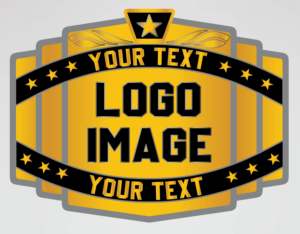 Ceinture de champion personnalisée, plaques métalliques dorées, sangle noire, équipement de lutte, design de logo personnalisé, ceinture de champion sur mesure - Product Image 3