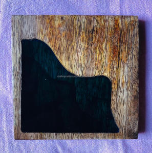 High Quality Customizable Olive Wood Eco-Friendly Modern <b>Epoxy</b> Resin Coaster Holder Set Minimum Order 100 Pcs Resin Coasters - Product Image 1