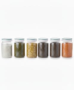 Food Storage Container Plastic Cylinder Airtight Clip-on Lid Freshness Preservation Kitchen Use Minimalist Design - Product Image 6