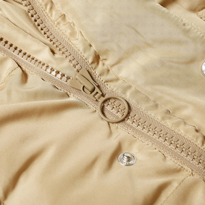 High Quality <b>Men's</b> Winter Outdoor <b>Canvas</b> Long Sleeve Stand Collar Front Logo Filled Eco-Friendly Puffer <b>Jacket</b> Reasonable Price - Product Image 4