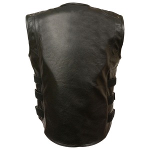 Cheap Price Fashionable <b>Leather</b> <b>Vest</b> High Quality Premium Design Outdoor <b>Leather</b> Winter In Custom Style <b>Vest</b> For <b>Men</b> - Product Image 2
