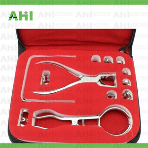 Kit de Aislamiento Dental Completo AHI con Pinzas de Acero, Marco y Punzón Manual para Tratamiento Endodóntico, Certificado CE - Product Image 5