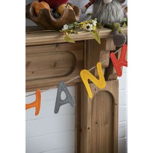 Ensemble de 2 bannières colorées « Give Thanks » de 68 pouces de long pour la décoration de la maison, la récolte, l'automne ou la table de Thanksgiving - Product Image 6