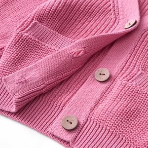 Cárdigan de punto unisex para bebé con cuello en V, manga larga, 100% algodón, suéter ecológico, top informal de invierno - Product Image 3