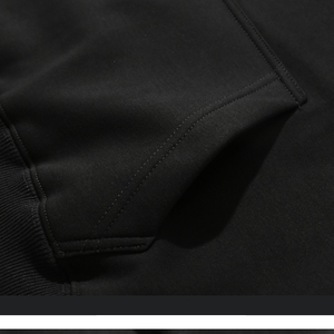 Sweat-shirt à capuche personnalisé de haute qualité en tissu éponge épais avec patch brodé, coupe oversize vintage pour homme, logo personnalisé - Product Image 4