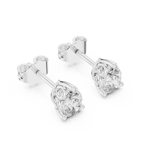 Pendientes con Diamantes Cultivados en Laboratorio de Corte Pera de 0.47CT, Engastados en Oro Blanco de 18K, para Mujer, Regalo de Compromiso, Boda, San Valentín, Uso Diario - Product Image 1