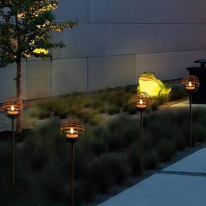 Nouveau design de porte-bougie en fer rouillé pour l'extérieur, éclairage décoratif parfait pour le jardin, décoration de Noël - Product Image 3