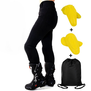 Protège-genoux et hanches pour moto, entièrement doublés, à nervures, en % véritable DuPont, imprimés, homologués CE Niveau 2, pour pantalons de motocross - Product Image 1