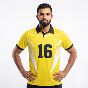 Custom Logo Cricket Team Jersey Manufacturer Men's Cricket Jersey Breathable Polyester Jersey Men's Cricket Jersey Sublimation - Product Image 1
