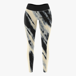 Leggings de compression imprimés par sublimation, ajustement athlétique, respirants, extensibles, séchage rapide, mi-élastiques, pour la gym, le BJJ et l'entraînement de combat - Product Image 1
