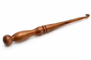 เข็มโครเชต์ไม้ทำมือ เข็มไม้เรียบ อุปกรณ์ถักไหมพรม - Product Image 6