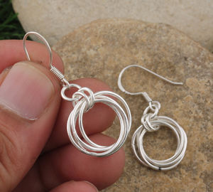 Handmade 925 <b>Sterling</b> <b>Silver</b> Turquoise <b>Wire</b> Wrapped Drop Earrings Artisan Crafted Luxury Jewelry for Women Party Wholesale - Product Image 4