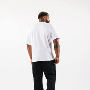 Camiseta de algodón grueso con serigrafía personalizada, estilo streetwear, para hombre, oversize, con paneles, lavado ácido, estilo vintage, corte holgado. - Product Image 3