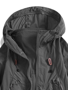 Chaqueta cortavientos impermeable y transpirable de nailon estampado para mujer, de invierno, de 2 piezas, con capucha y pantalones cortos, chaqueta ligera de poliéster. - Product Image 5