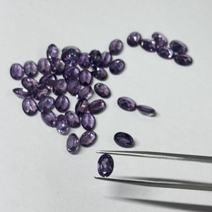 Pierres précieuses d'alexandrite en vrac pour la fabrication de bijoux, vente chaude, pierre d'alexandrite ovale de laboratoire, taille fusion flamme créée en laboratoire - Product Image 6