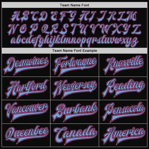 Custom Varsity <b>Jacket</b> Black Pink and Black <b>Light</b> Blue Letterman <b>Jacket</b> Personalized Embroidery High School Bomber <b>Jacket</b> Custom - Product Image 3