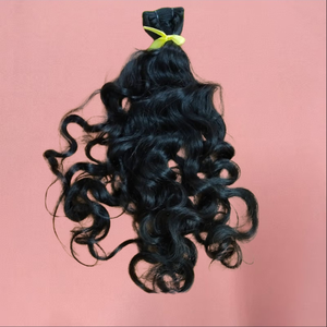 Extensiones de Cabello Virgen Remy de Templo del Sur de la India, Doble Trama a Máquina, 10"-32", Sin Procesar, Proveedor Mayorista a Granel SV3 SV301 - Product Image 4