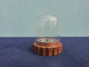 Quemador de Incienso con Base de Madera y Cúpula de Vidrio para Aromaterapia - Product Image 1