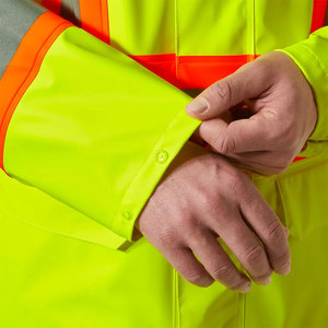 High Visibility Workwear Construction Reflective Security Jackets Softshell Safety Worker <b>Waterproof</b> Jackets - Product Image 5